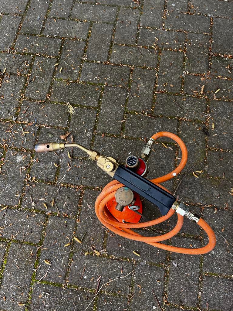 Soldeerbrander met gasfles, Doe-het-zelf en Verbouw, Ophalen, Gebruikt