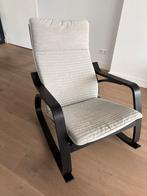 Ikea Poang schommelstoel zwart bruin, Huis en Inrichting, Stoelen, Gebruikt, Ophalen of Verzenden, Hout, Eén