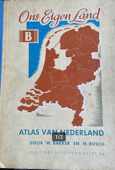 Atlas van Nederland 1956, Boeken, Gelezen, Overige atlassen, Ophalen of Verzenden, 1800 tot 2000