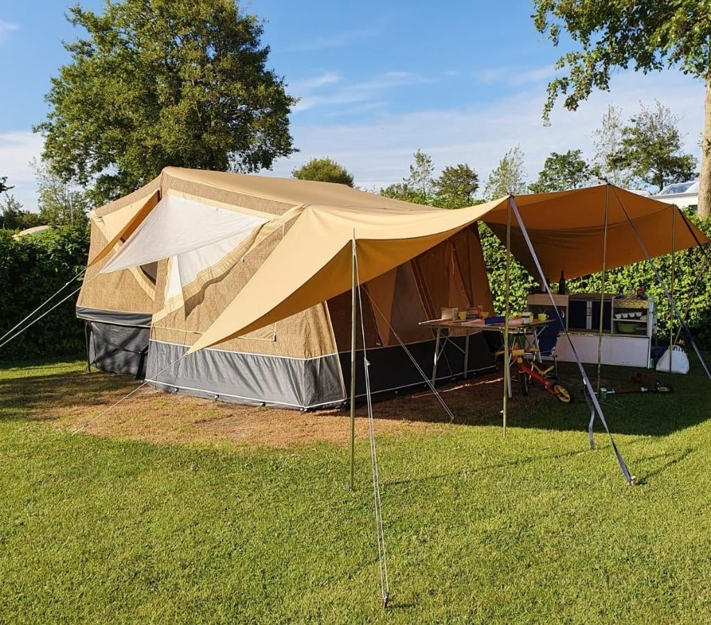 Ten Cate All Season tentdoek vouwwagen Tago Settler Crossing, Caravans en Kamperen, Ophalen, Gebruikt, Tot en met 4