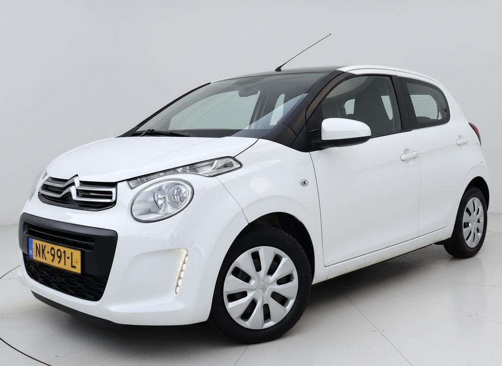 Citroen C1 1.0 e-VTi Selection Cruise Led Airco 5 Drs NL Aut, Auto's, Voorwielaandrijving, Stof, Gebruikt, Met garantie (alle)