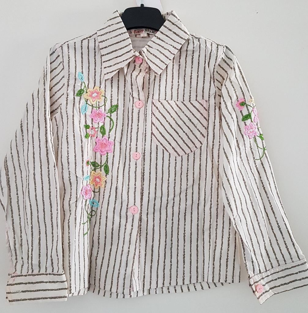 Off-white blouse Last Star maat 116 NIEUW (7520), Meisje, Overhemd of Blouse, Nieuw, Ophalen of Verzenden