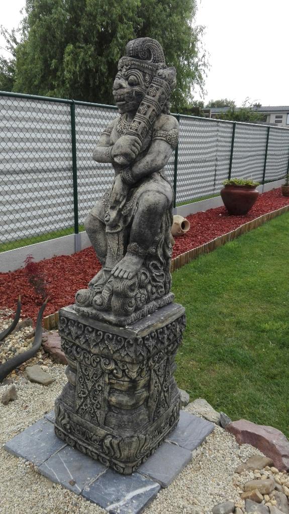 Balinese poortwachter, Ophalen of Verzenden, Nieuw, Steen, Boeddhabeeld