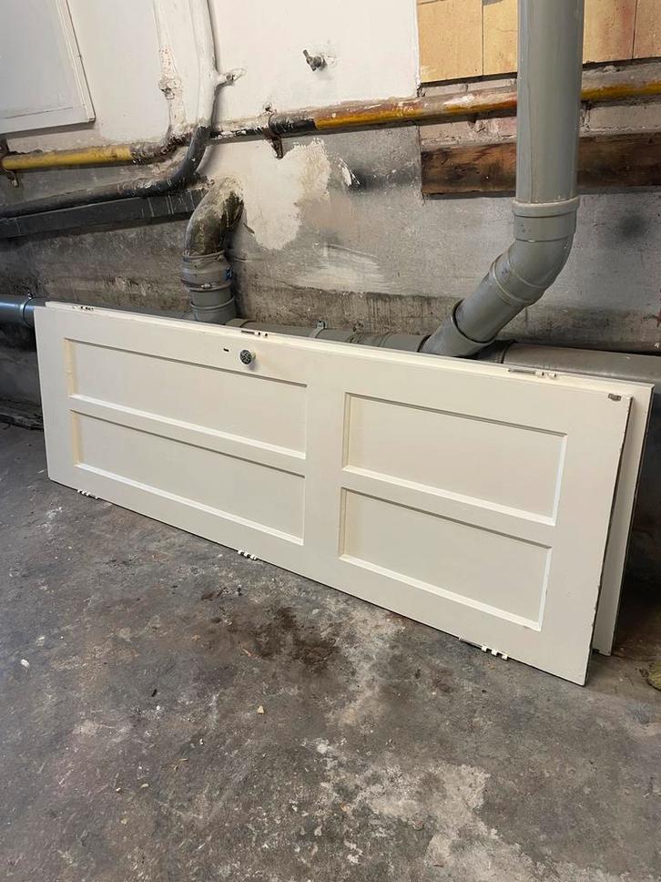 2x smalle paneeldeuren jaren '30 - 209x68cm, Doe-het-zelf en Verbouw, Deuren en Horren, Gebruikt, Binnendeur, 200 tot 215 cm, Minder dan 80 cm