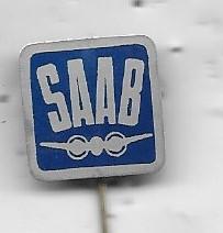 SAAB AUTO SPELD BLAUWE UITVOERING, Verzamelen, Ophalen of Verzenden, Gebruikt, Transport, Speldje of Pin