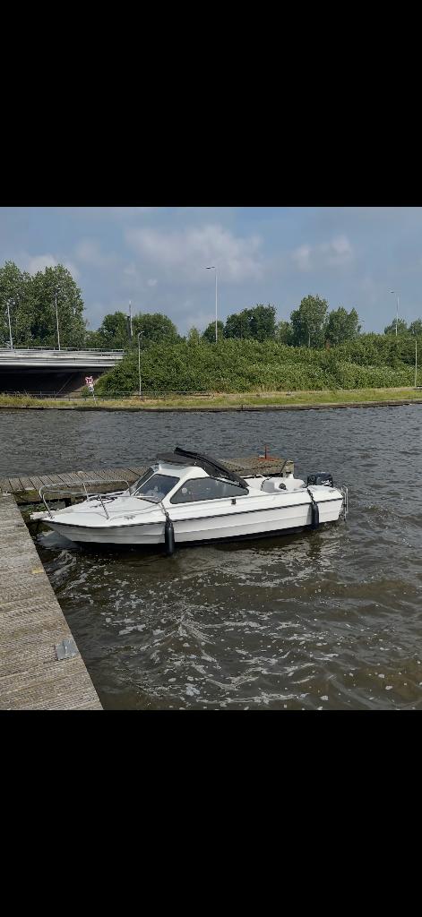 Skibsplast motorboot te koop. Motor 1,5 jaar oud, Ophalen, 10 tot 30 pk, Gebruikt, Tot 6 meter