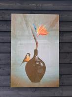 Glasschilderij vogel, Ophalen, 50 tot 75 cm, Schilderij, 75 cm of meer