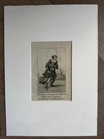 Picart ! Schaatsende Vrouw Amsterdam 250 jaar oud - P0426, Ophalen of Verzenden