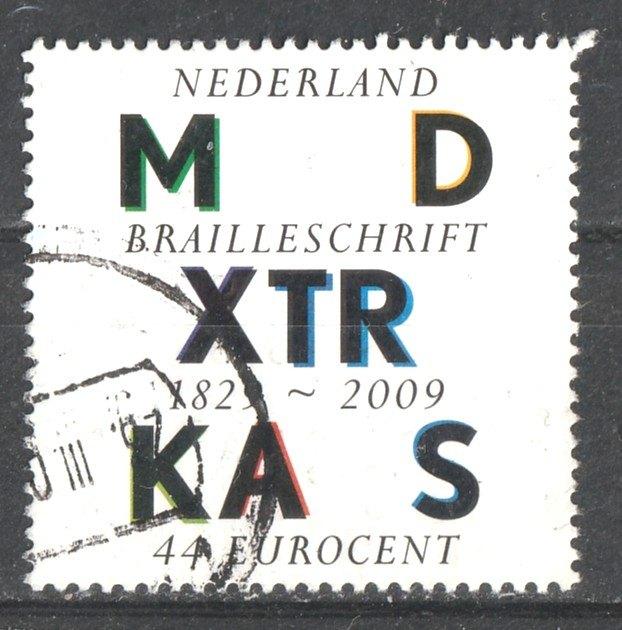 227 R --Braille schrift 2009, Verzenden, Na 1940, Gestempeld