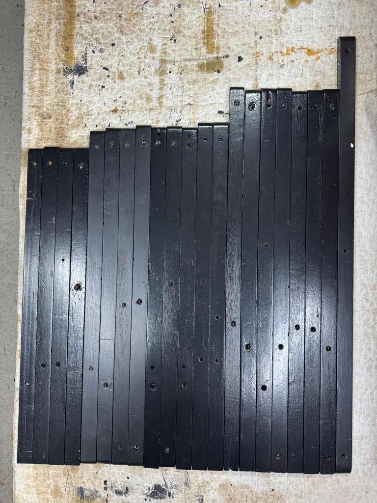 Zwarte wandlatten voor Poul Cadovius Royal System, Ophalen, Gebruikt