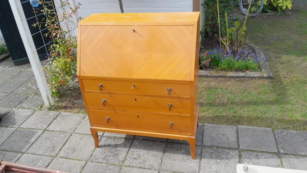 Prachtige vintage Zweedse secretaire, Ophalen, Gebruikt