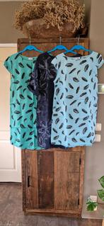 3 linnen jurkjes AZURI, maat M, Maat 38/40 (M), Blauw, Ophalen of Verzenden, Zo goed als nieuw