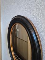 Antieke ovale SPIEGEL zwart/goud, Ophalen, Ovaal, Minder dan 50 cm