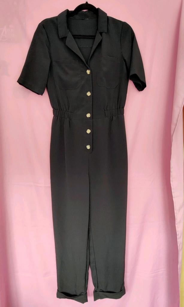 Zwarte jumpsuit, Kleding | Dames, Jumpsuits, H&M, Zwart, Ophalen of Verzenden, Zo goed als nieuw