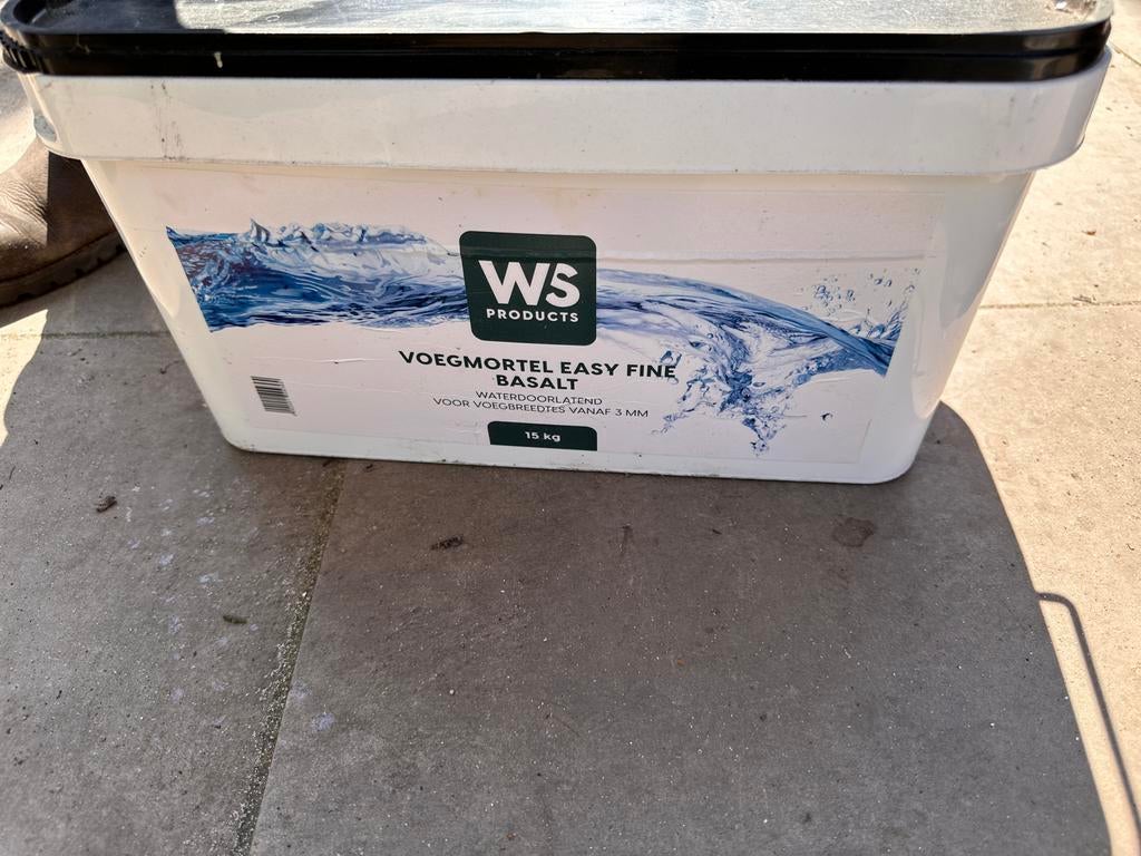 Nieuwe WS Voegmortel Easy Fine Basalt - Waterdoorlatend 15kg, Ophalen, Overige typen, Nieuw, Minder dan 20 cm