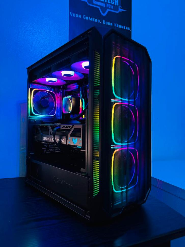 Game PC HIGH END - RTX 5080 - Ryzen 7 9800X3D - 32GB - 2TB, Computers en Software, Desktop Pc's, Refurbished, 4 Ghz of meer, SSD