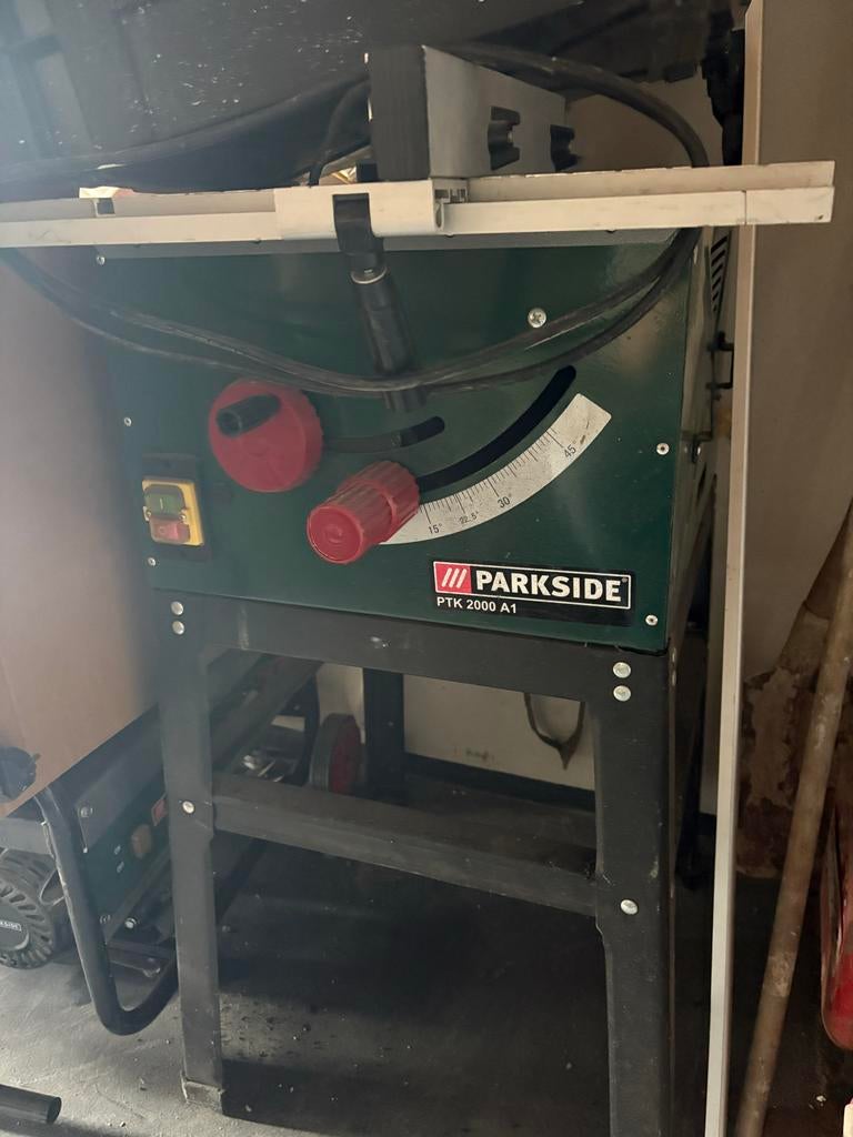 Parkside Zaagtafel PTK 2000 A1, Doe-het-zelf en Verbouw, Gereedschap | Zaagmachines, Ophalen, Gebruikt, Cirkelzaag, 30 tot 70 mm