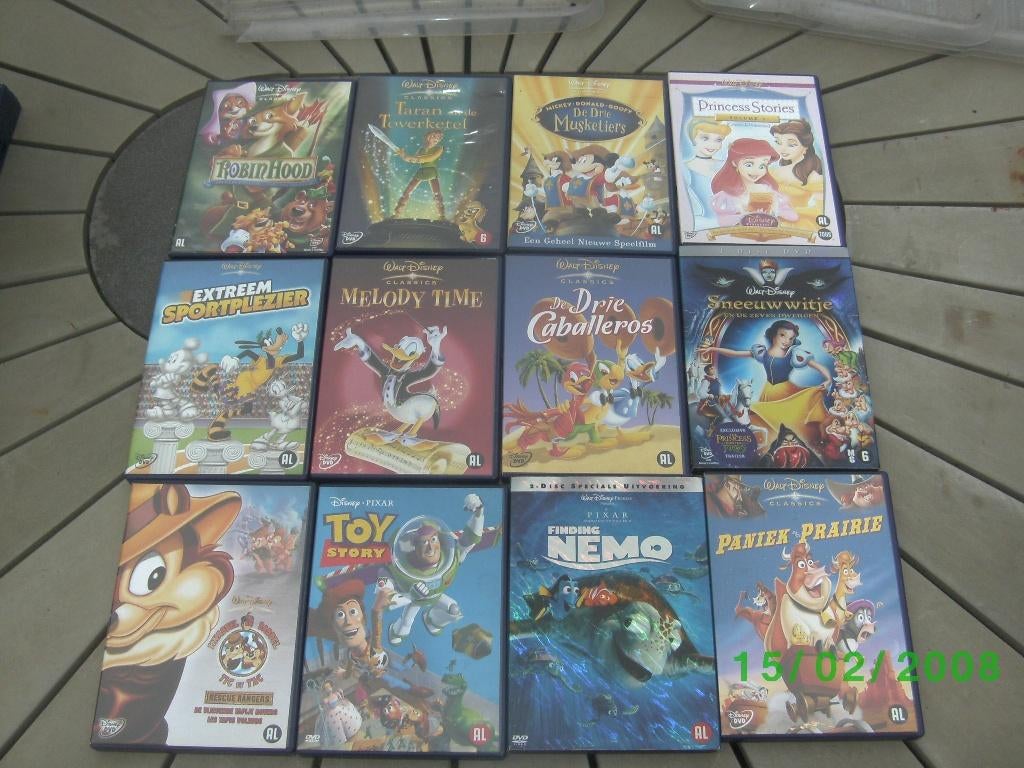 walt disney dvd's, Cd's en Dvd's, Dvd's | Tekenfilms en Animatie, Gebruikt, Tekenfilm, Alle leeftijden, Overige soorten