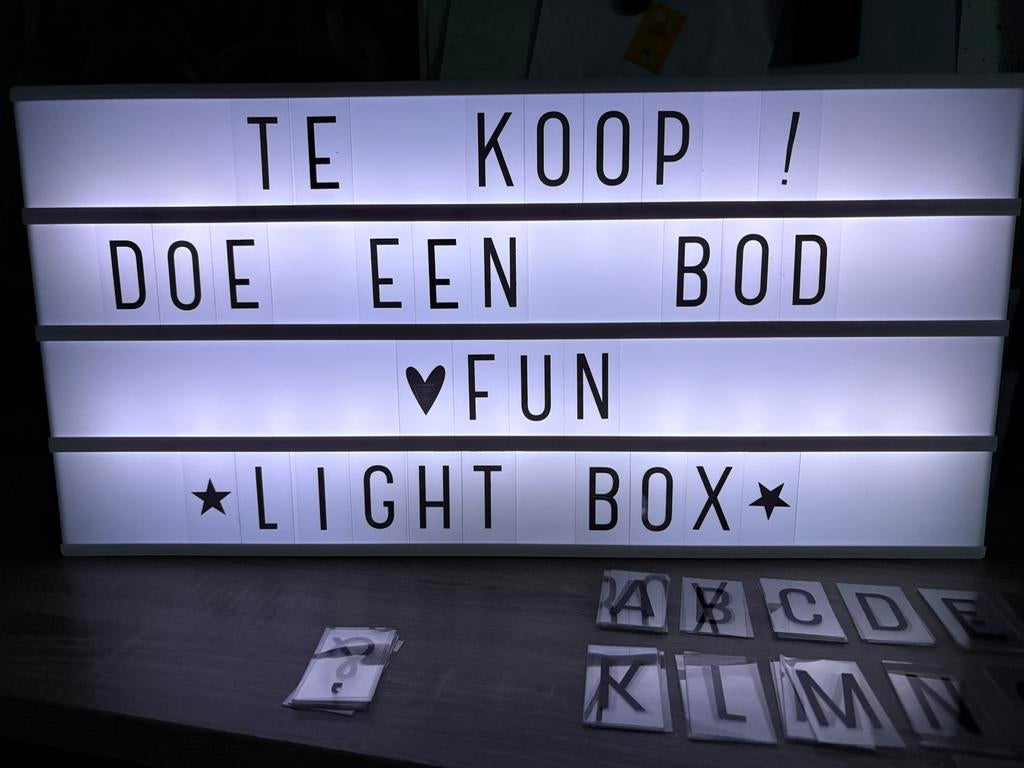 Light box, Ophalen of Verzenden