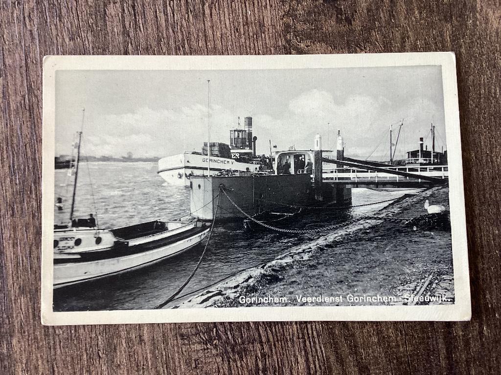 Gorinchem.  Veerboot . No 2., Ophalen of Verzenden, 1940 tot 1960, Ongelopen, Zuid-Holland
