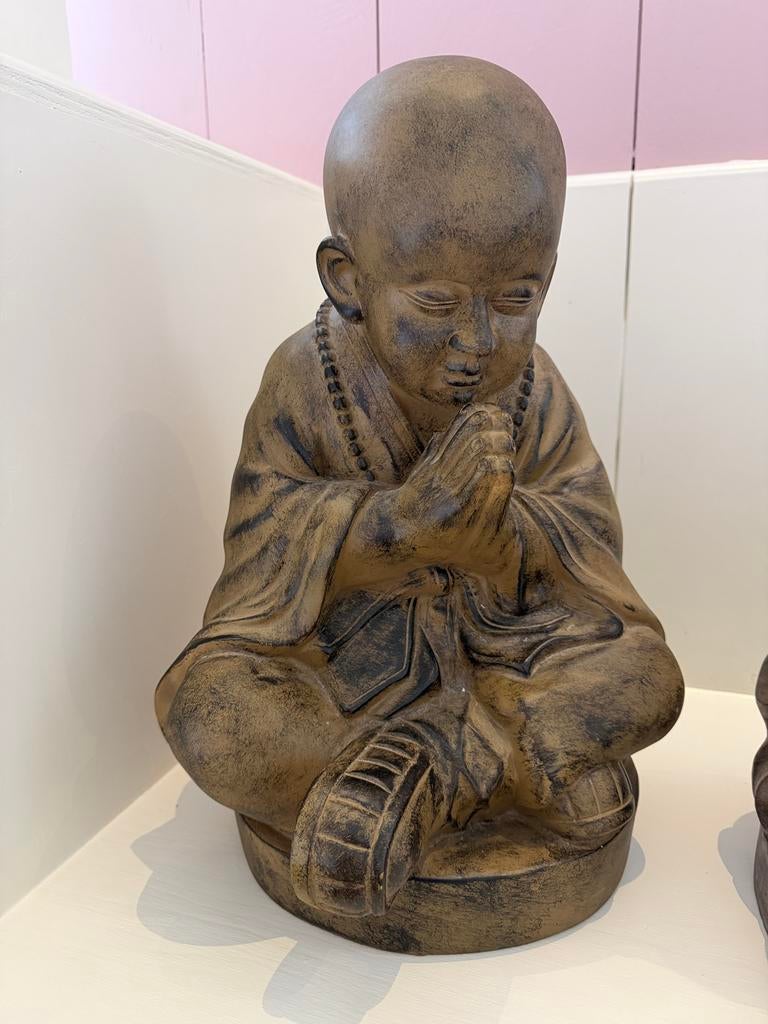 Boeddha / monnik beeld, Huis en Inrichting, Woonaccessoires | Boeddhabeelden, Ophalen, Zo goed als nieuw