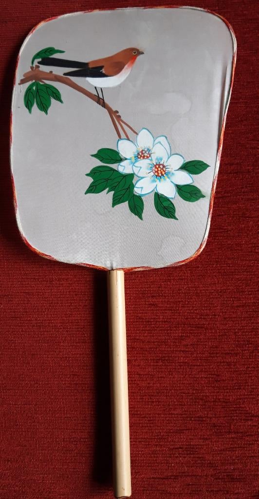 Wanddecoratie  (Waaier Bamboe), Ophalen of Verzenden, Zo goed als nieuw, Natuurlijk materiaal