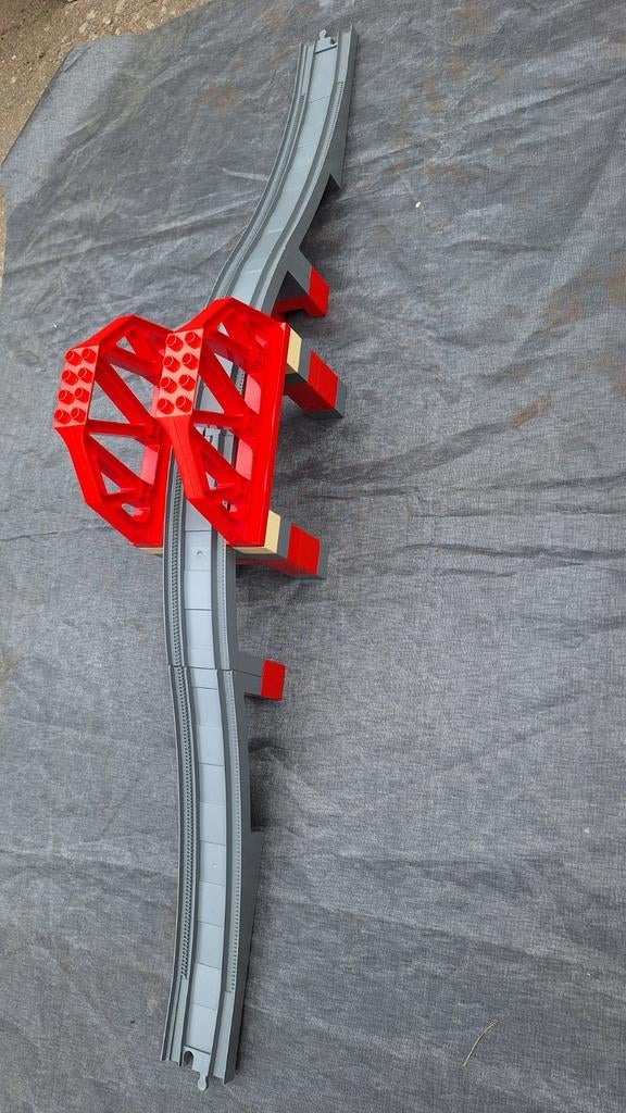 Lego/duplo treinbaan brug, Ophalen of Verzenden, Zo goed als nieuw, Handmatig, Overige merken