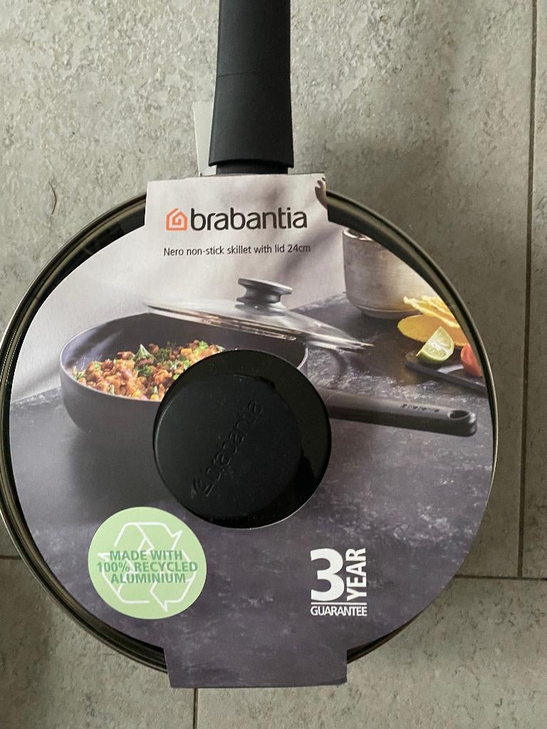 ieuwe BRABANTIA Hapjespan, Huis en Inrichting, Keuken | Potten en Pannen, Verzenden, Nieuw, Aluminium, Koekenpan of Braadpan
