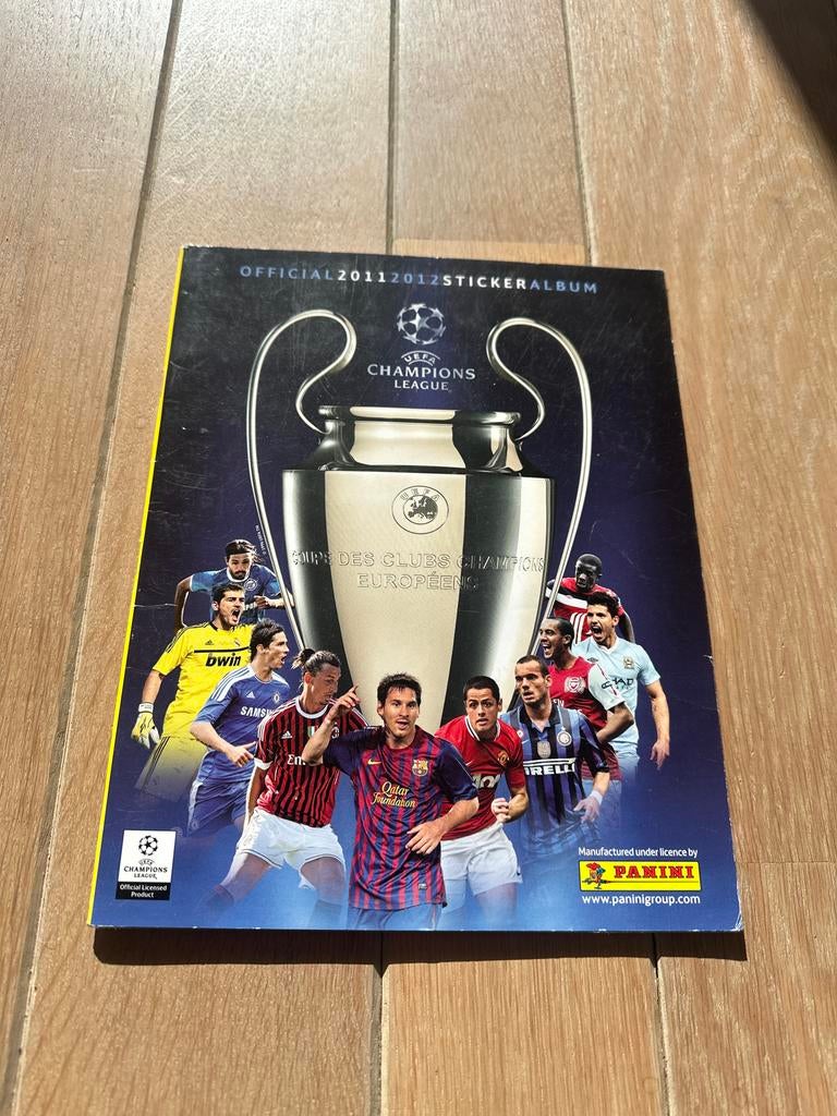 Panini Champions League 2011/2012 album met Ronaldo, Ophalen of Verzenden, Gebruikt, Sport