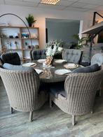 4 Seasons Outdoor (4SO) Luxe Tuinset – Ø170 cm + 6 stoelen, Zenq, Verzenden, ., Zo goed als nieuw