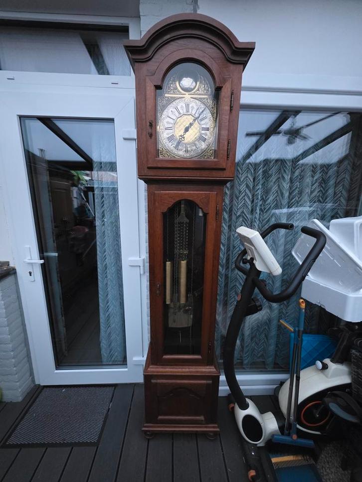 Antieke staande klok kieninger 3 gewichten, Antiek en Kunst, Antiek | Klokken, Ophalen