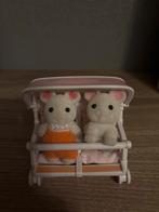 Sylvanian Families Muizen Tweeling met Duowagen, Ophalen of Verzenden, Zo goed als nieuw, Overige typen