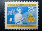 Postzegels DDR 1960 chemiearbeiders - cat.w € 2,20 postfris, Ophalen of Verzenden, DDR, Gestempeld