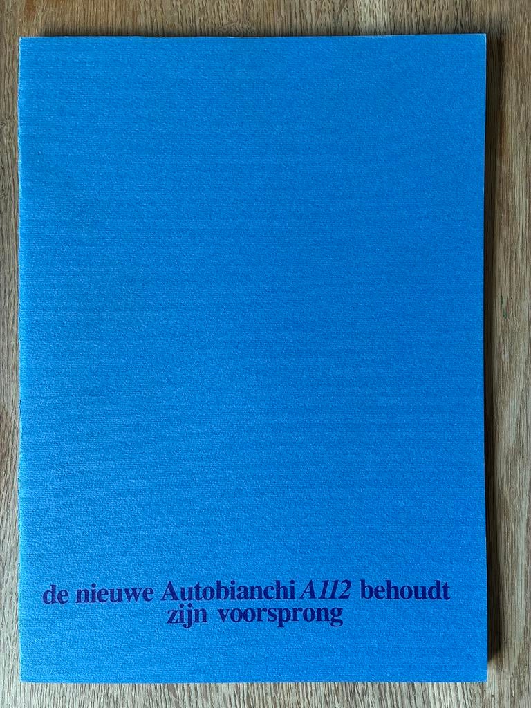 Autobianchi A112 brochure, Ophalen of Verzenden, Zo goed als nieuw, Overige merken