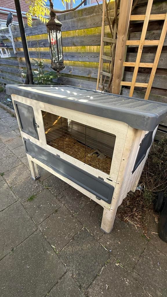 Gratis konijnenhok Ferplast, Dieren en Toebehoren, Ophalen, 110 cm of meer, Zo goed als nieuw, 90 cm of meer