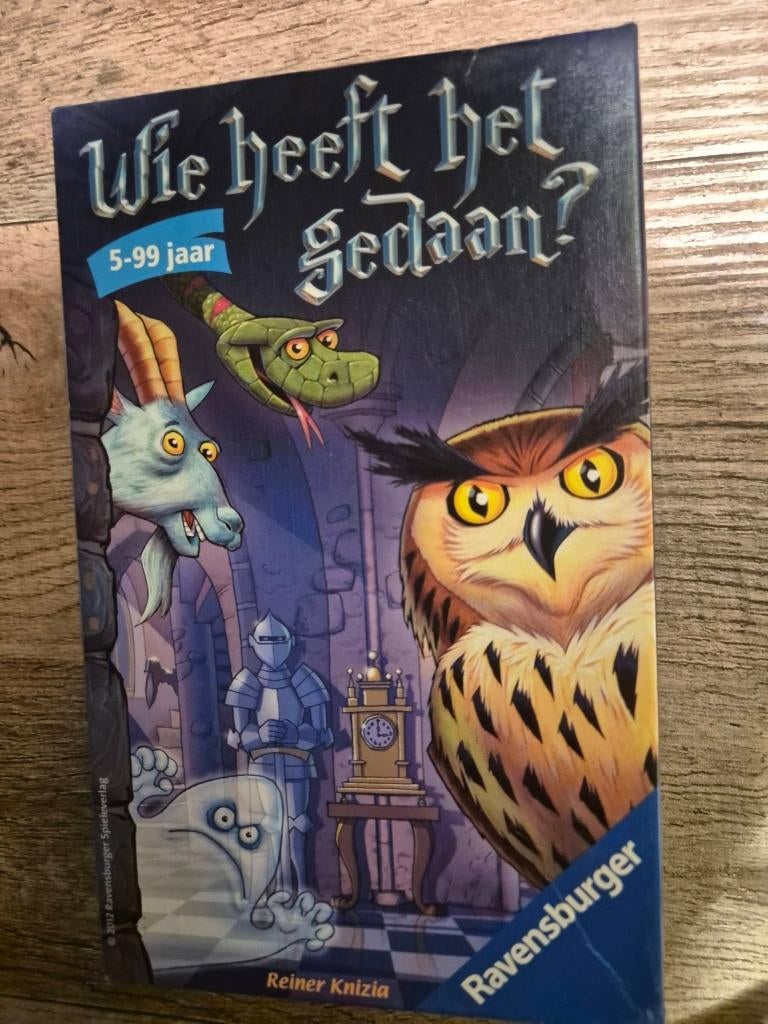 Wie heeft het gedaan? - pocketspel, Hobby en Vrije tijd, Gezelschapsspellen | Bordspellen, Ophalen of Verzenden, Gebruikt