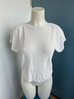 Ines de la fressange roomwit gebreide top m linnen rayon, Maat 38/40 (M), Wit, Ophalen of Verzenden, Zo goed als nieuw