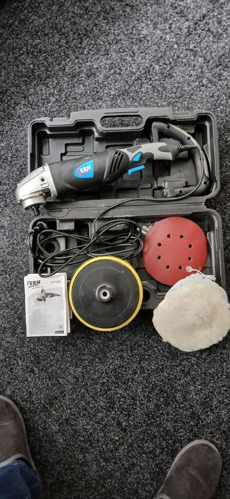 Ferm haakse schuur, polijst en poetsmachine, Ophalen, Nieuw, 1200 watt of meer, Overige typen