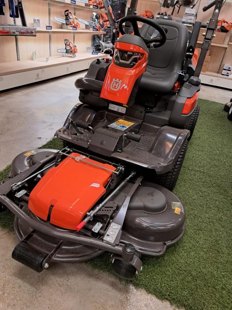Husqvarna P524X EFI Rider met 122cm maaidek - Kawasaki motor, Nieuw, Ophalen of Verzenden, 120 cm of meer, Mulchfunctie