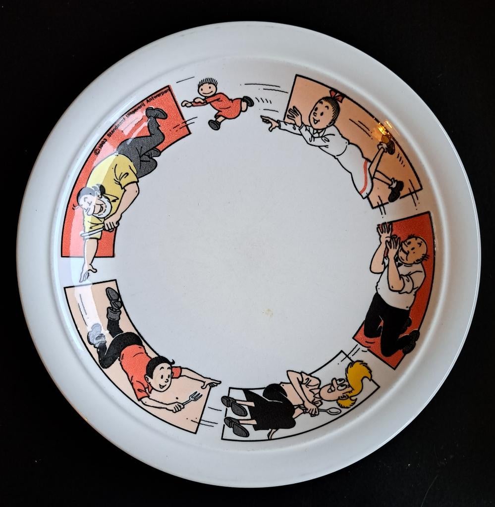 SUSKE EN WISKE ONTBIJTBORDJES, Verzamelen, Stripfiguren, Ophalen of Verzenden, Suske en Wiske, Gebruikt, Beeldje of Figuurtje