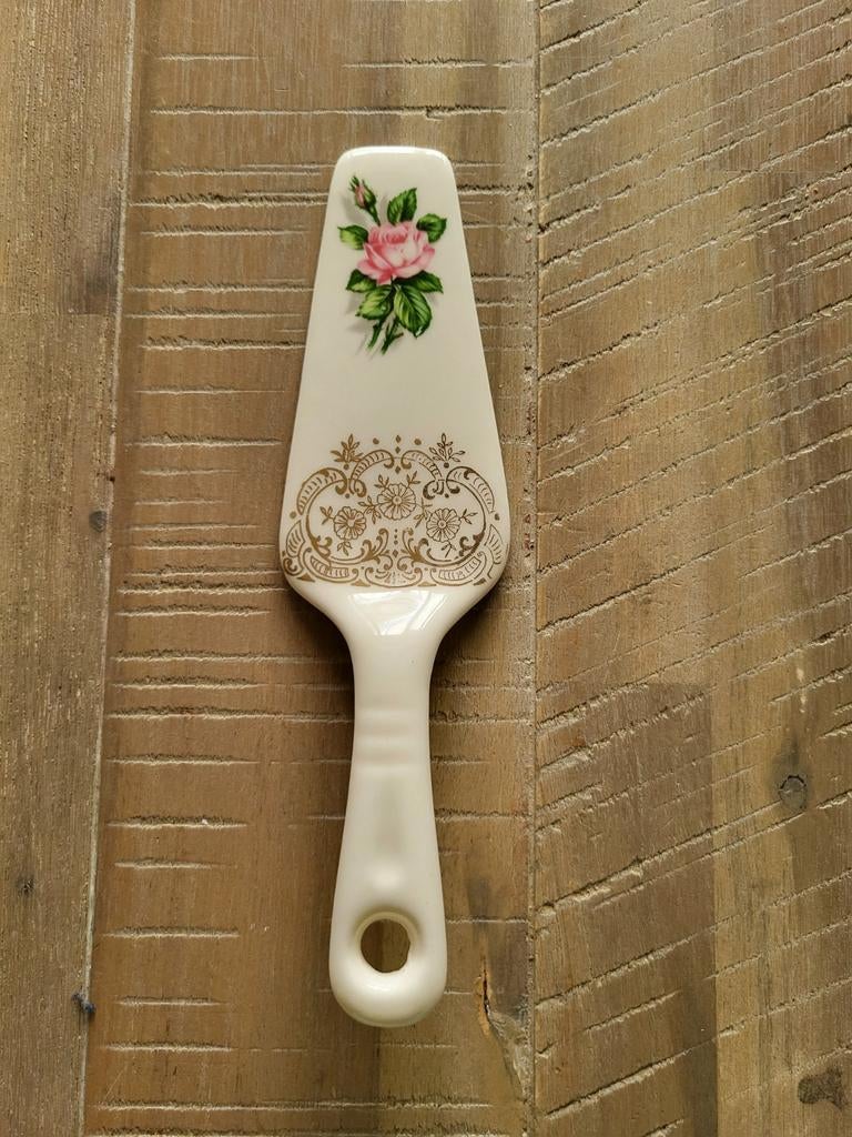 Antiek porseleinen taartschep, Ophalen of Verzenden