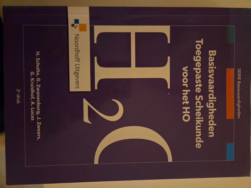 Basisvaardigheden toegepaste scheikunde voor het HO, Boeken, Ophalen of Verzenden, Zo goed als nieuw, Harm Scholte; Gooitzen Zwanenburg