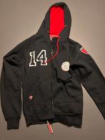 Ajax hoodie / vest zwart rood – maat S – AFC Ajax fanwear, Ophalen, Gedragen, Maat 46 (S) of kleiner, Zwart