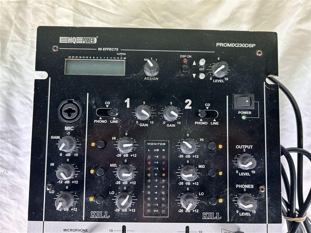 A7362. HQ Power PROMIX230DSP mengpaneel, Ophalen of Verzenden, Gebruikt, 10 tot 20 kanalen