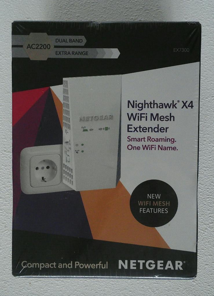 Netgear Nighthawk X4 X7300-PES dual-band WiFi mesh extender, Ophalen of Verzenden, Nieuw, NETGEAR