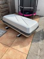 Topbox skibox / dakkoffer met universele dakdragers, Auto diversen, Dakkoffers, Ophalen of Verzenden, Gebruikt