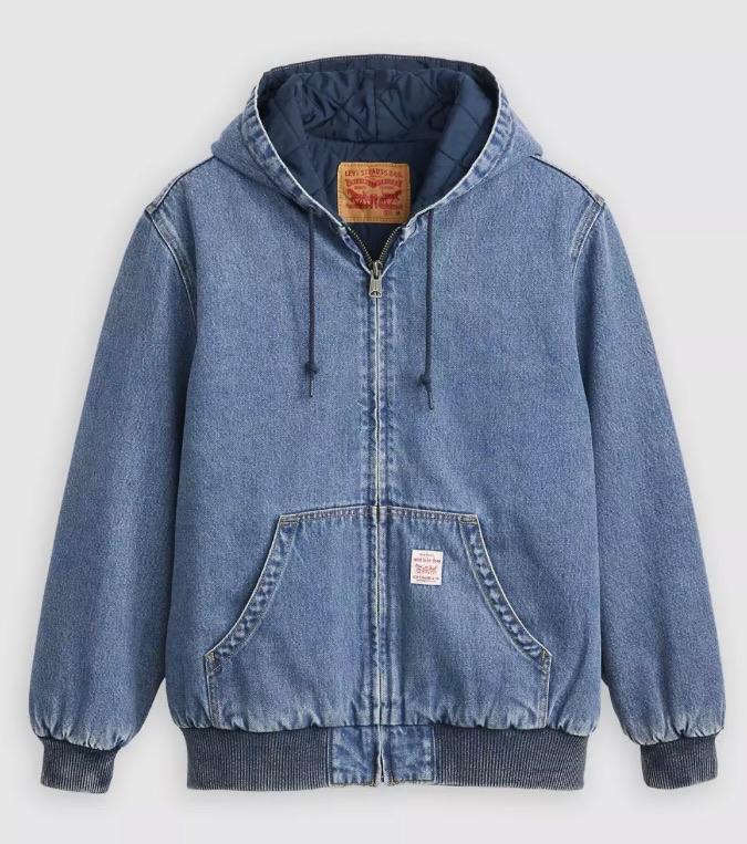 Te Koop: Levi's Potrero Denim Hoodie, Blauw, Overige maten, Ophalen of Verzenden, Zo goed als nieuw