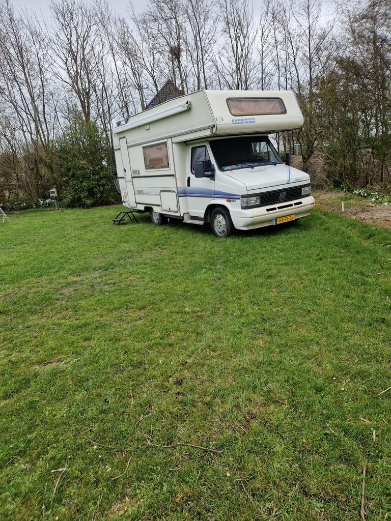 Fijne Alkoof camper fiat ducato 2.5 td, Caravans en Kamperen, Campers, Particulier, Half-integraal
