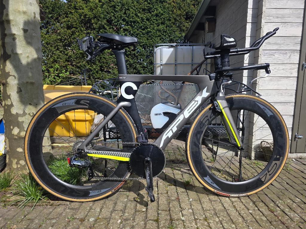 Carbon TT, Tijdrit, Race fiets + DI2, 28 inch, Gebruikt, Carbon, 10 tot 15 versnellingen