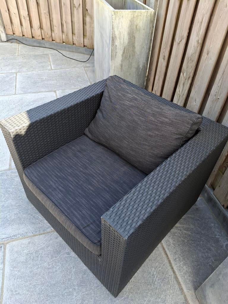 Tuin meubel P&R stoel fauteuil lounge bank, Tuin en Terras, 2 zitplaatsen, Kunststof, Ophalen of Verzenden, Zo goed als nieuw